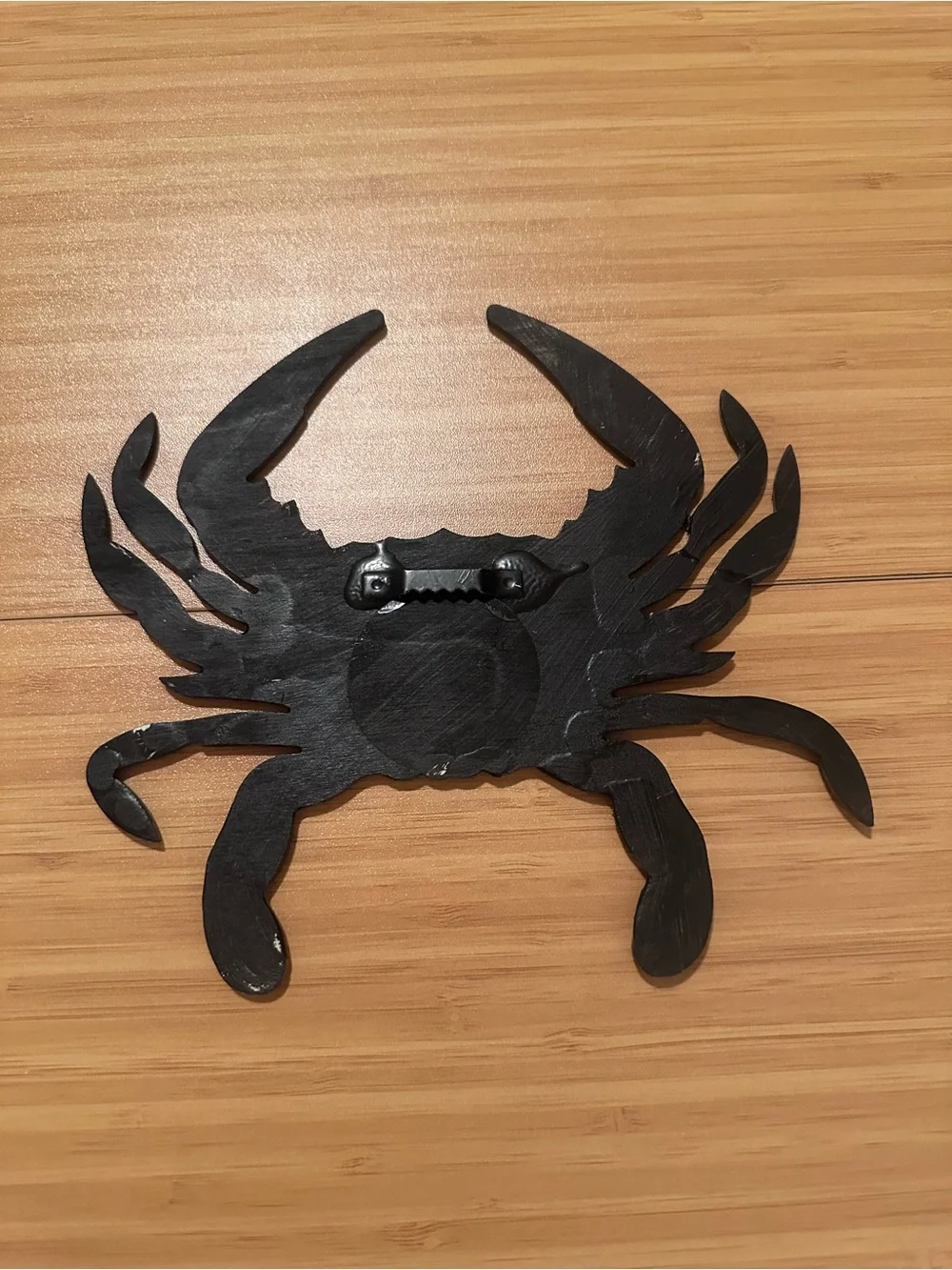 Blue Resin Crab Wall Decor - Coastal Home Accent